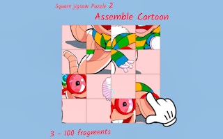 Square jigsaw Puzzle 2 – Assemble Cartoon